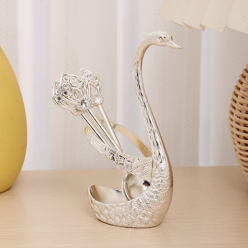 ✨🔥🎁Creative swan design coffee stirring spoon set (6 spoons)