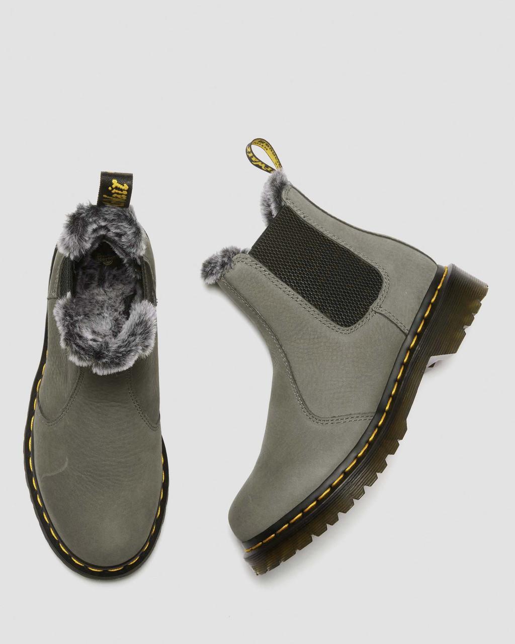 2976 Leonore Faux Fur Lined Nubuck Chelsea Boots