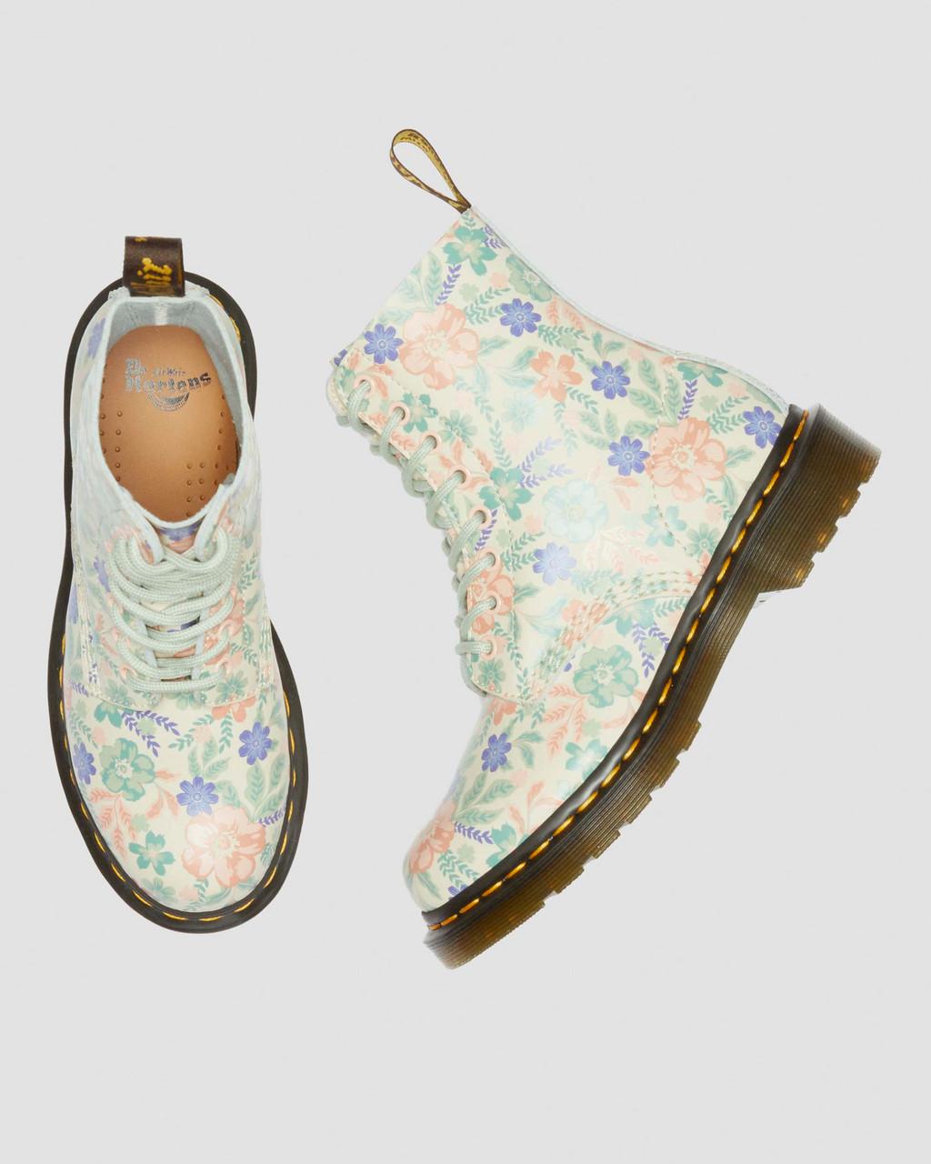 1460 Pascal Floral Reclaimed Leather Boots