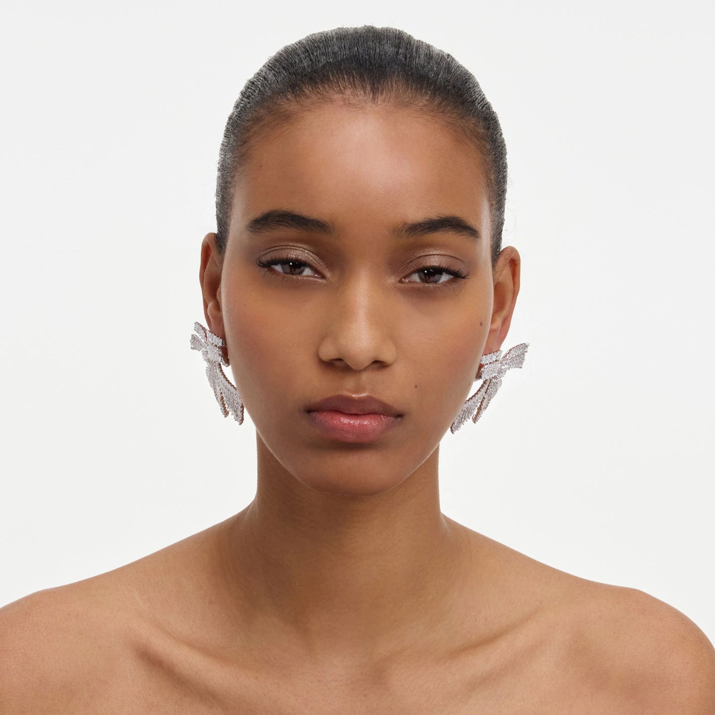 Crystal Bow Earrings