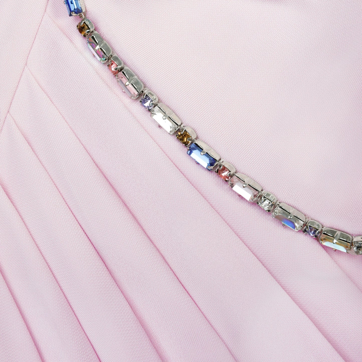 Pink Jersey Drape Maxi Dress