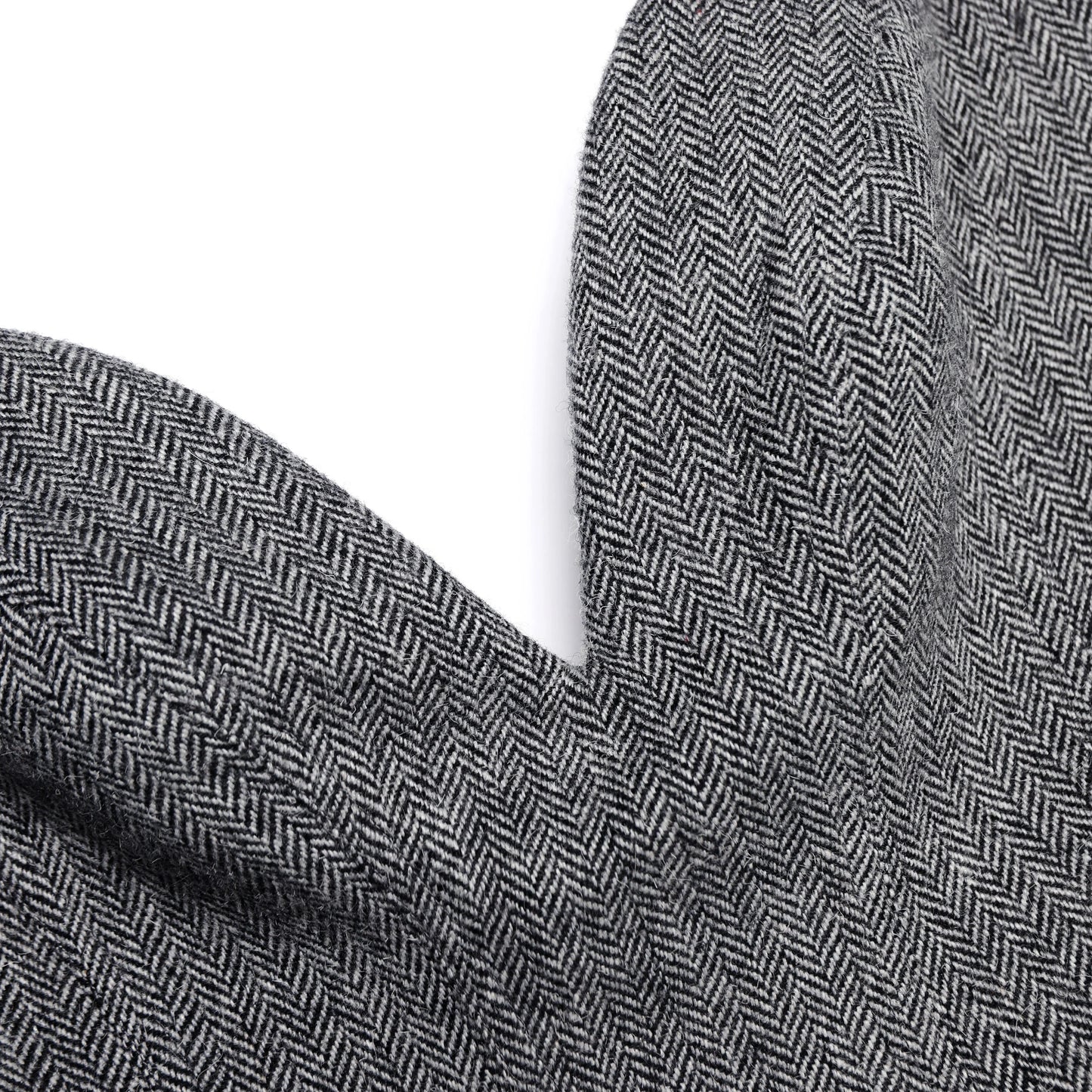 Grey Bandeau Herringbone Mini Dress