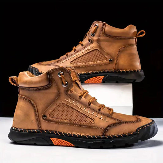💥Hot Sale💥Stylish Hand-Stitched Flat Sole Men's Boots