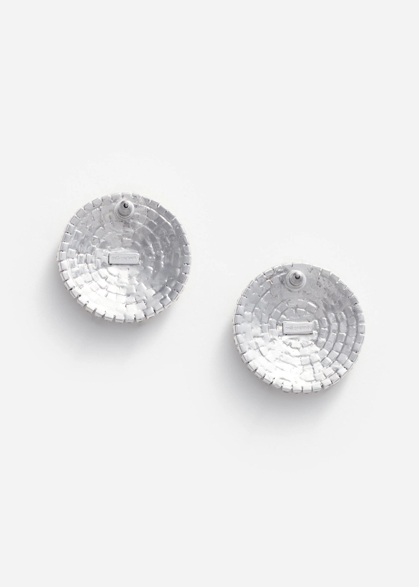 Large Round Crystal Earrings