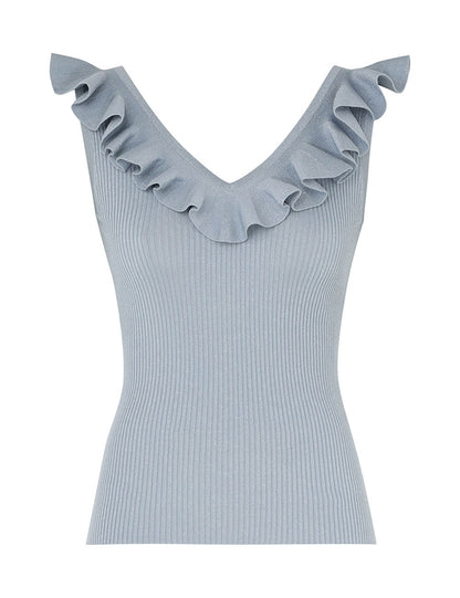 Waverly Frill V-Neck Top