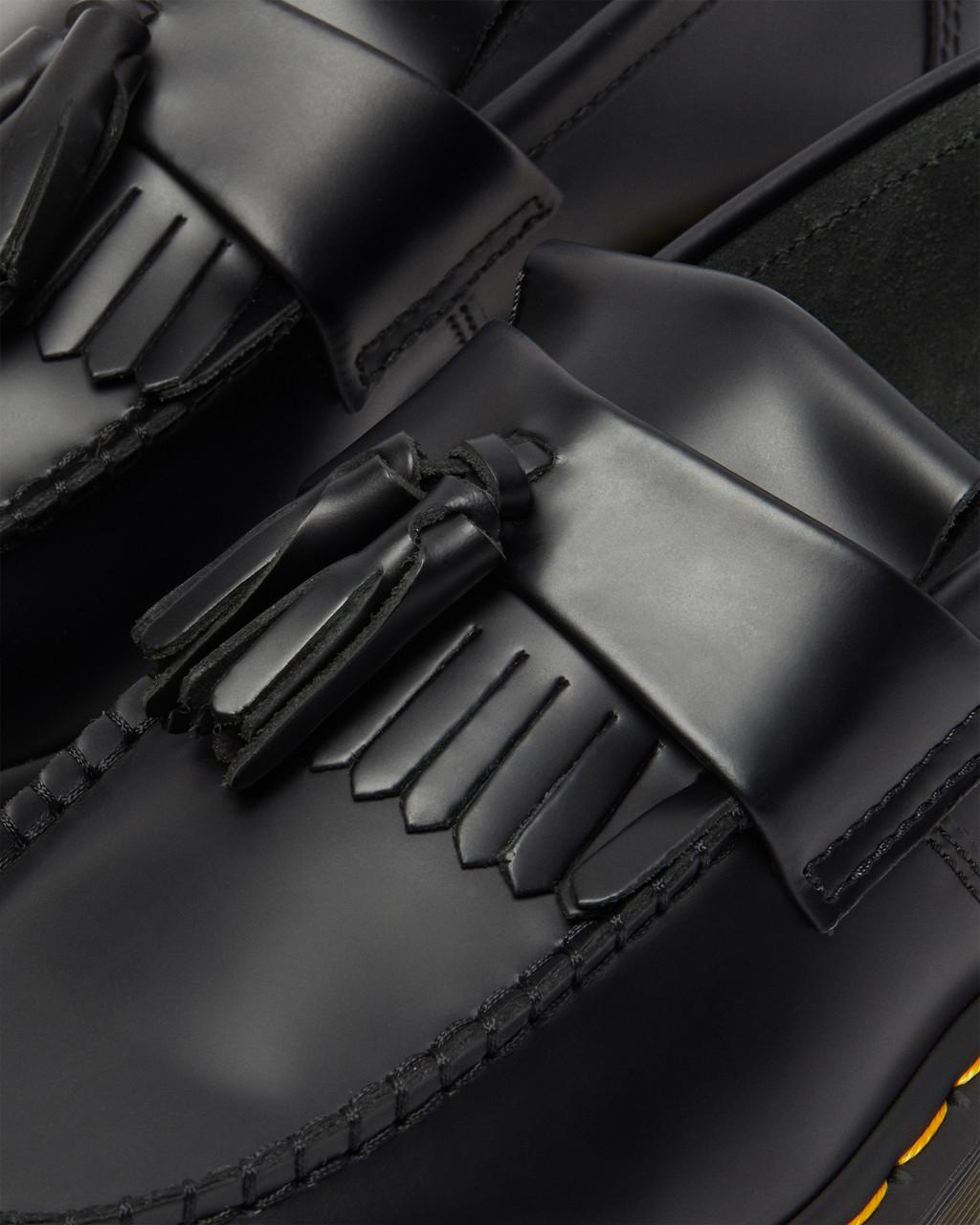 Adrian Yellow Stitch Smooth Leather Tassle Loafers