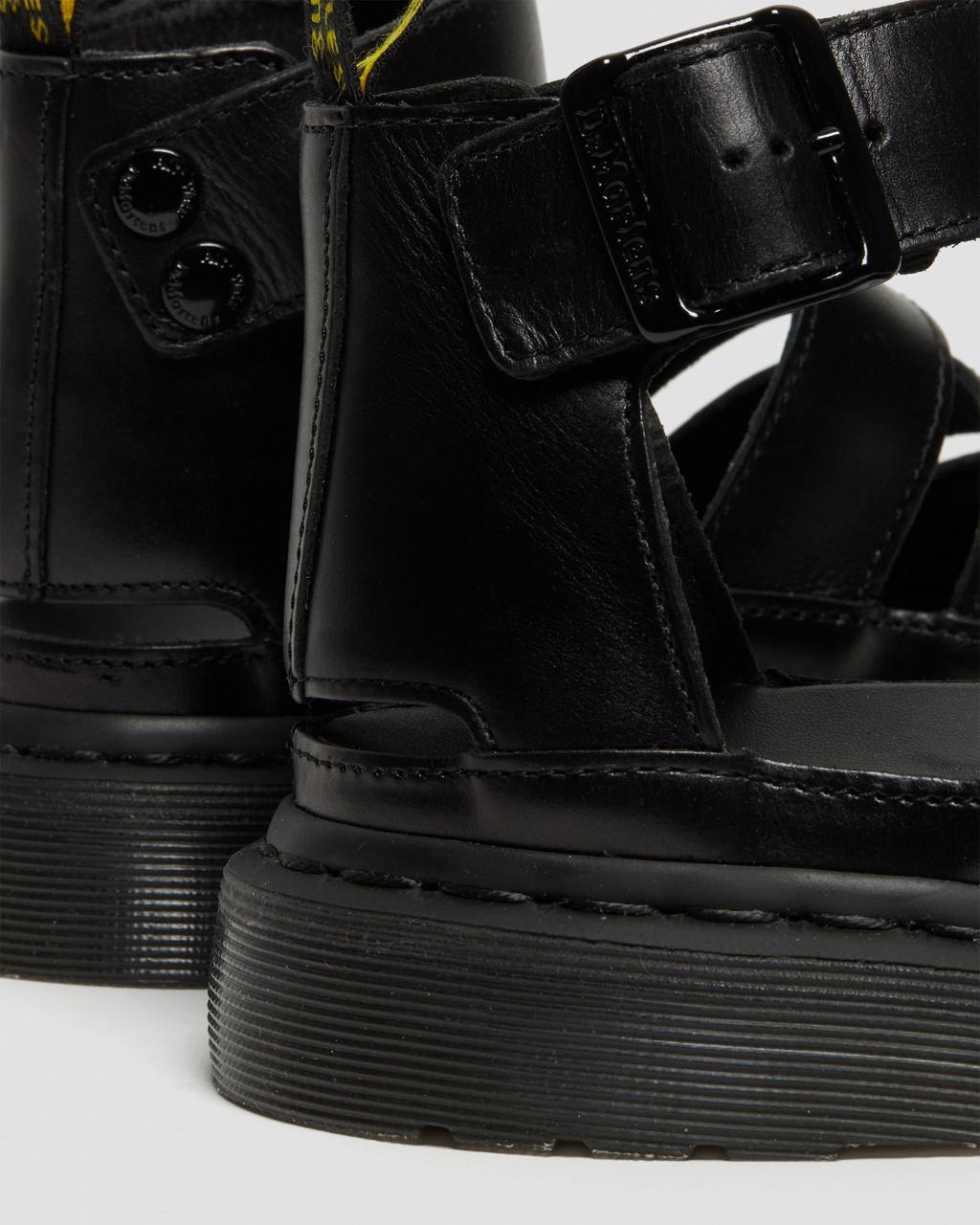 CLARISSA II LEATHER STRAP SANDALS
