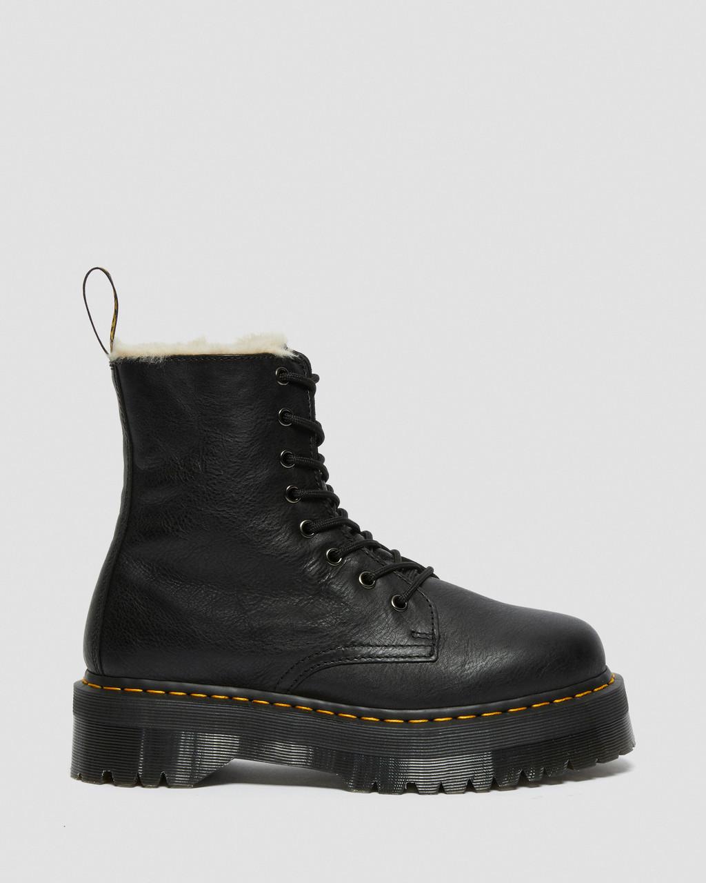 Jadon Faux Fur Lined Leather Platform Boots