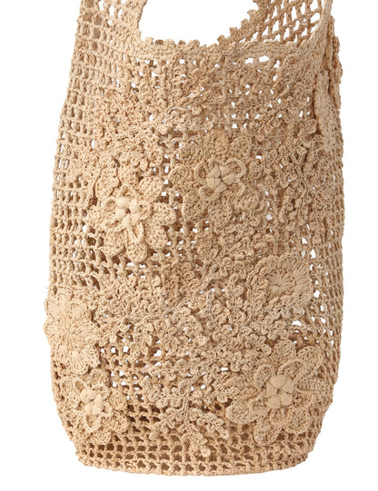 Floral Raffia Carry All