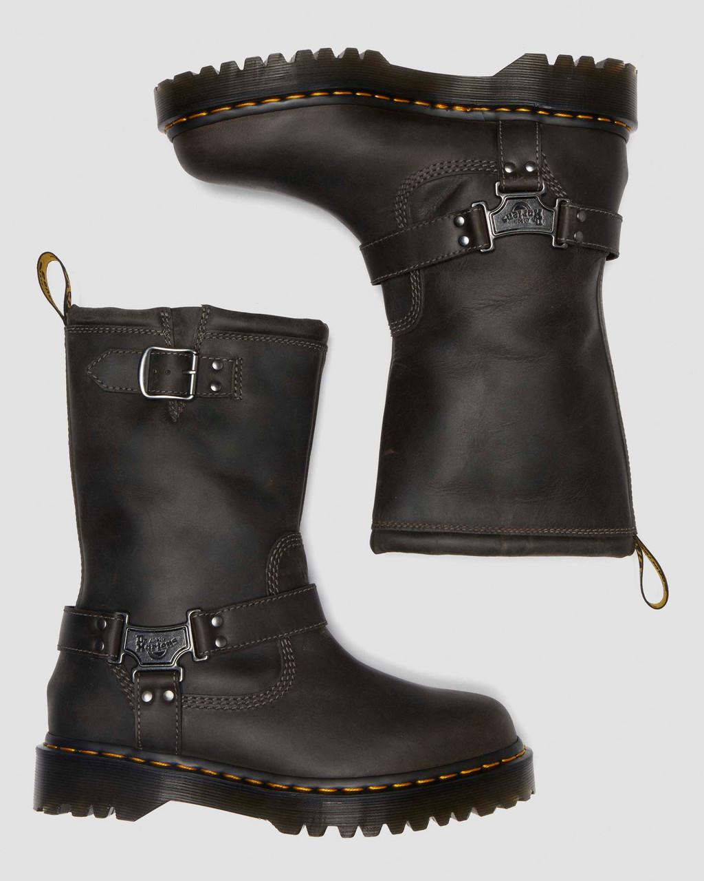 Anistone Tall Leather Biker Boots