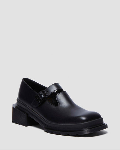 Maybole Square Toe Leather Mary Jane Shoes