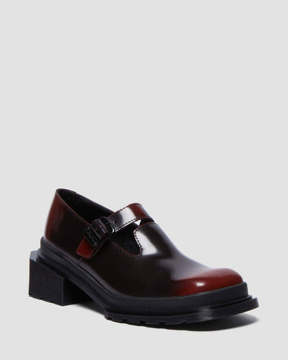 Maybole Square Toe Leather Mary Jane Shoes