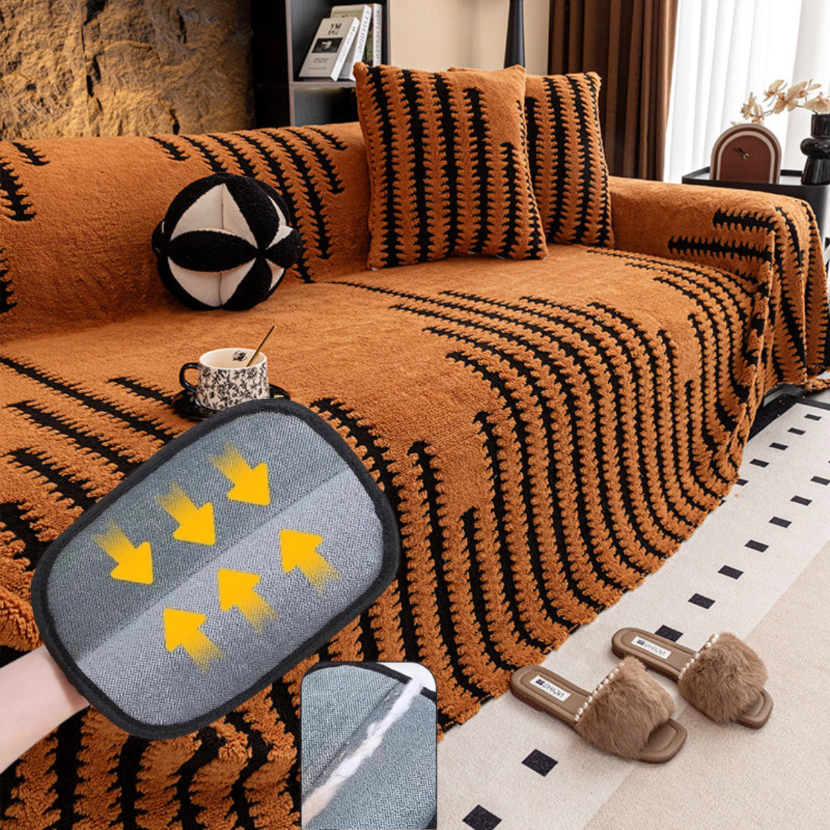 🎁2026 Collection Presale🔥Soft Plush Non-Slip Couch Cover💖