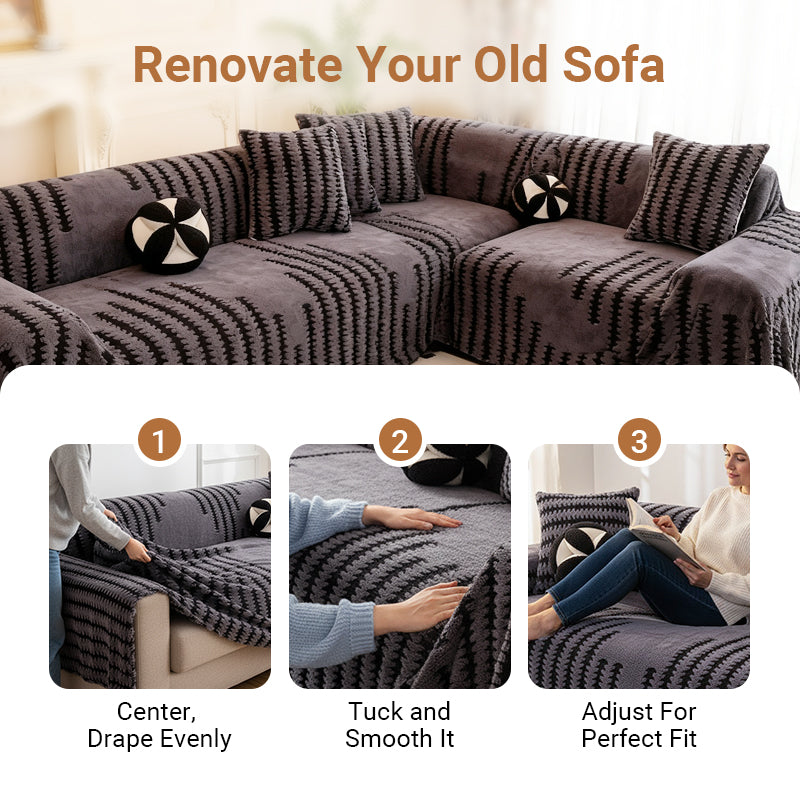 🎁2026 Collection Presale🔥Soft Plush Non-Slip Couch Cover💖