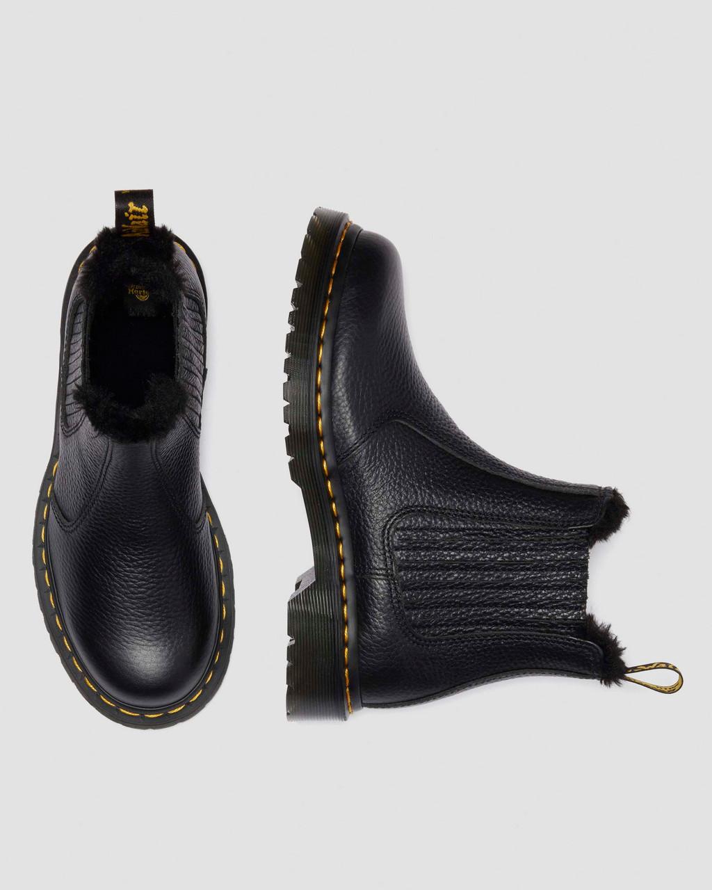 2976 LEONORE II FAUX FUR LINED SOFT LEATHER CHELSEA BOOTS