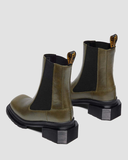 Maybole Chelsea Square Toe Leather Boots