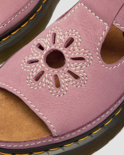 Dunnet Flower Nubuck Platform Sandals