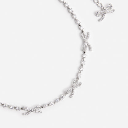 Crystal Bow Necklace