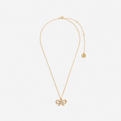 Micro Gold Bow Necklace