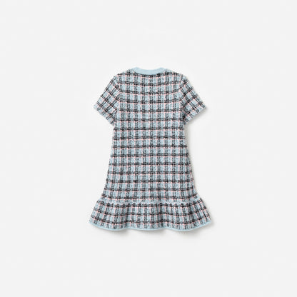 Textured Stripe Knit Dress