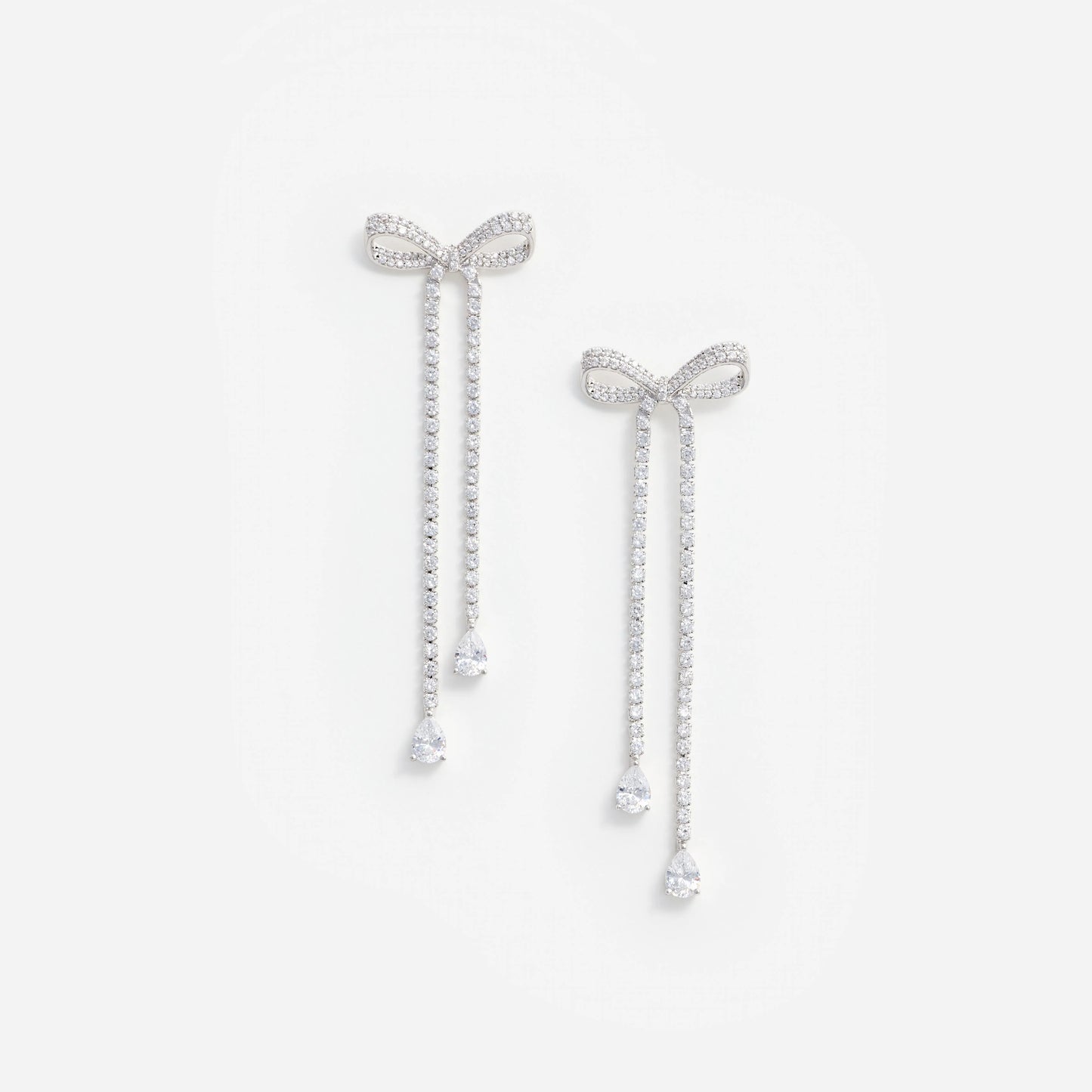Crystal Bow Dangle Earring