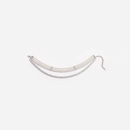 Pearl Diamante Necklace