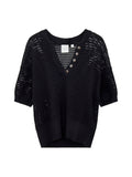 Callie Knit Top Black