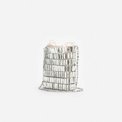 Silver Crystal Mini Bag