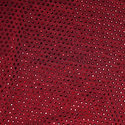 Burgundy Rhinestone Drape Midi Dress