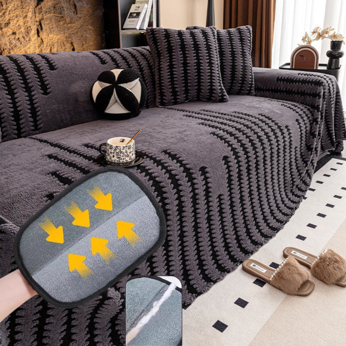🎁2026 Collection Presale🔥Soft Plush Non-Slip Couch Cover💖