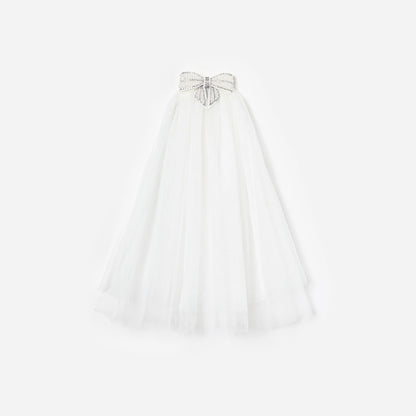 Embellished Bow Veil