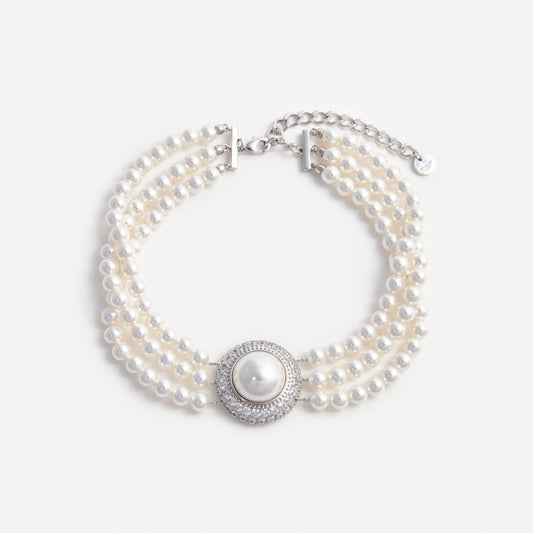 Small Crystal Pearl Choker