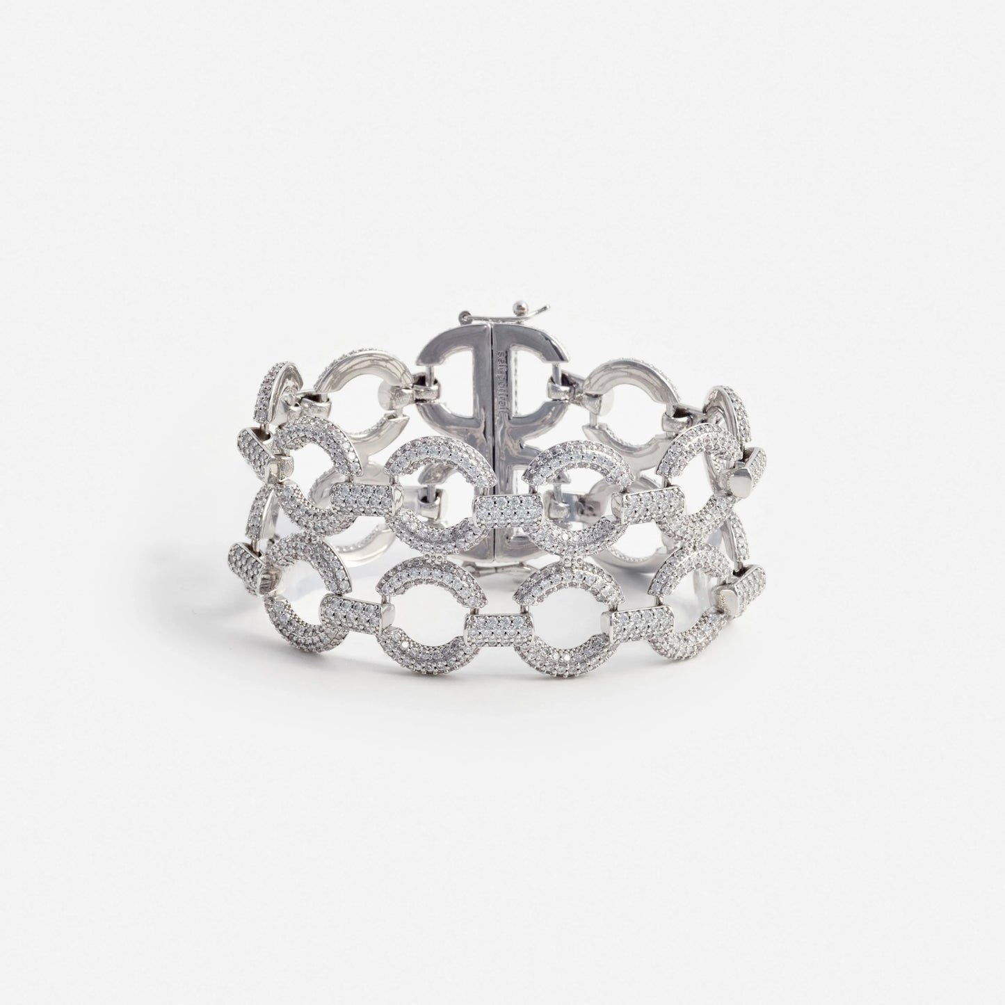 Double Crystal Link Bracelet